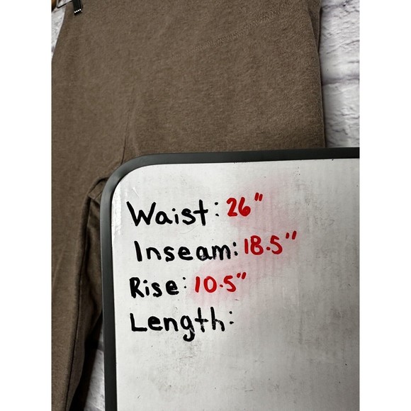 Lysse‎ Brown High Waist Crop Leggings Women’s Size Medium USA Cotton Blend - Picture 6 of 6